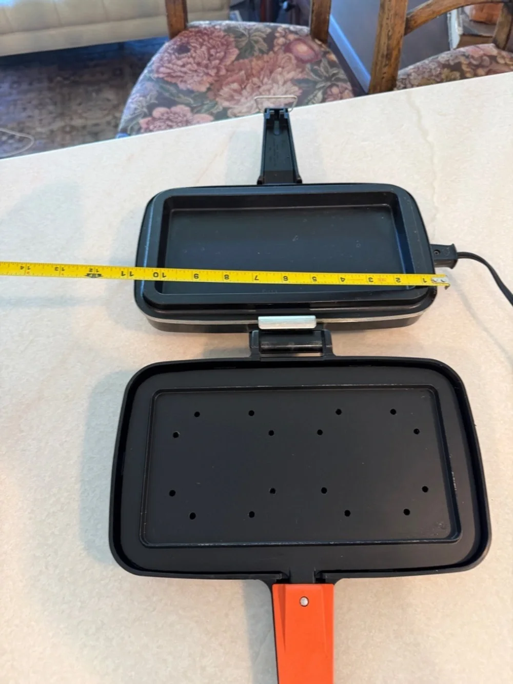 Hamilton Beach Black and Orange Electric Grill/Pan